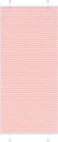 vidaXL Jaluzea plisată roz 90x200 cm Lățime țesătură 89,4cm poliester