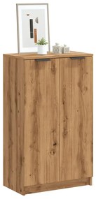 vidaXL Pantofar, stejar artizanal, 59x35x100,5 cm, lemn prelucrat