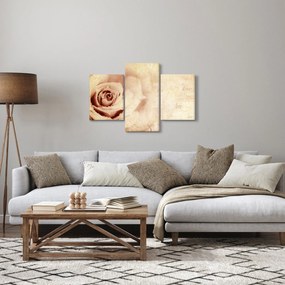 Tablou - floare de trandafir pentru îndrăgostiți (90x60 cm)