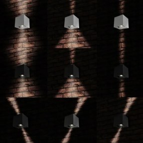 Aplică LED de exterior 2xLED/3W/230V IP54 antracit