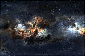 Tablou - Universul cu Nebula (90x60 cm)