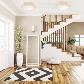 Plafonieră HEX NATURAL 1xE27/60W/230V d. 32 cm pin