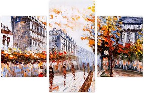 Tablou - Viața în oraș (90x60 cm)