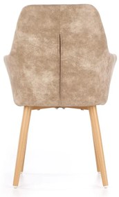 Scaun de bucaterie Ray, bej/fag