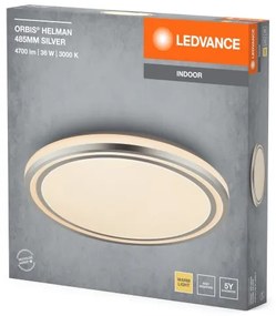 Plafonieră LED Ledvance ORBIS HELMAN LED/36W/230V d. 48,5 cm argintiu
