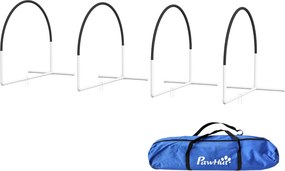 PawHut Kit de Antrenament cu Obstacole pentru Animale de Companie, Set Echipament de Agilitate pentru Câini, 89x69x99 cm, Portoccaliu | Aosom Romania