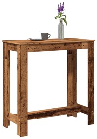 854416 vidaXL Masă de bar, lemn vechi, 102x50x103,5 cm, lemn prelucrat