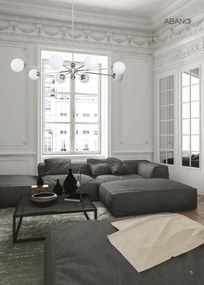 Lustra 6 brate moderna realizata manual Abano