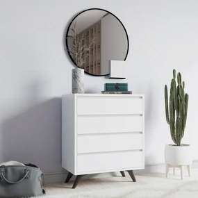 Comodă SUVERA 86x70 cm alb