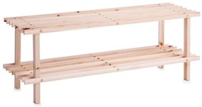 Suport din lemn pentru pantofi, încălțăminte, 2 niveluri, ZELLER