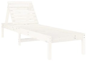 825067 vidaXL Șezlong, alb, 199,5x60x74 cm, lemn masiv de pin