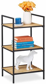 RAI224 - Rafturi 39 cm, cu 3 sau 4 nivele, pentru living, birou, hol, biblioteca stil industrial - Maro