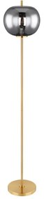 Lampadar, lampa de podea design modern Blacky I negru mat, alama