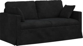 vidaXL Canapea Negru 158 x 78 x 80 cm Catifea