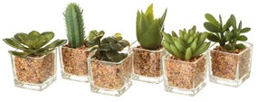 Set 6 decorațiuni artificiale Casa Selección, bej verde