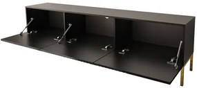 Mobilier living Madrealla II (Alb + lucios Alb + auriu) . 1104559