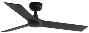 Ventilator de tavan FARO 34296WT RUDDER S negru d. 106 cm Wi-Fi Tuya + telecomandă