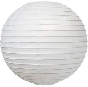 Abajur sferic hartie, 60x57 cm, hartie, alb