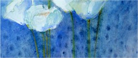 Tablou - Lalele albe (120x50 cm)