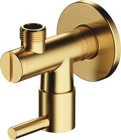 Robinet coltar Omnires din alama sanitara cu finisaj alama periata