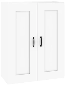 812303 vidaXL Dulap de perete suspendat, alb, 69,5x32,5x90 cm