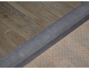 Pat matrimonial 160x200 cm gri închis tapițat cu spațiu de depozitare cu somieră Jade – Bobochic Paris