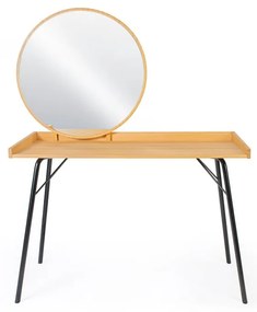 Masă de toaletă cu aspect de lemn de stejar Woodman Rayburn