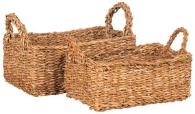 Coșuri de depozitare 2 buc. din iarbă-de-mare 32x23x13 cm Morella – House Nordic