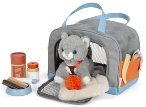 Pisică de pluș cu set de îngrijire Small Foot