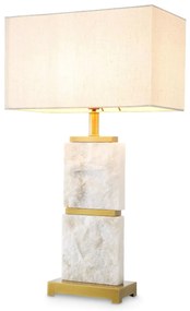 Veioza/ lampa de masa LUX cu baza din marmura Newton L