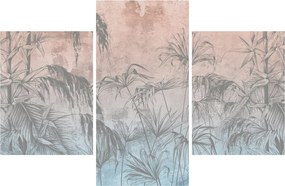 Tablou - Plante tropicale pe perete (90x60 cm)