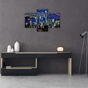 Tablou orașului nocturn (90x60 cm)