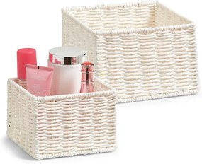 Set 2 organizatoare, Alb, ZELLER