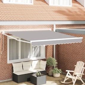Marchiză Manuală Retractabilă vidaXL Gri 350x250 cm