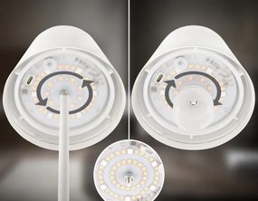 Briloner 7510016 - Lampă de birou LED RGBW CALIDA, reglabilă, 2,5W/5V IP44 1200 mAh, albă