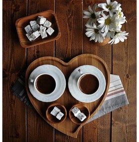 Platou servire din bambus Bambum Amor, 27 cm