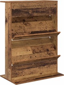 vidaXL Raft pentru reviste Lemn vechi 70 x 41 x 96 cm Lemn compozit