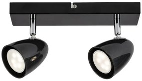 Aplica de Perete cu Spot Directionabil, 2xGU10, Perico negru