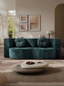 Canapea transformabilă în pat, spumă cu memorie HD, huse detașabile – 200×85×68 cm (Culoare: Mustar)