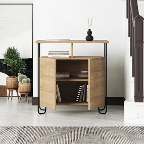 Dulap în culoare naturală cu aspect de lemn de stejar 80x80 cm Dilly – Marckeric