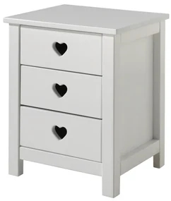 Set AMORI Mobilier Cameră Copii, 5 Piese, Alb, Stil Romantic – Vipack