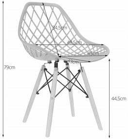 Promotie Scaun negru ROTEN cu picioare negre calitatea II