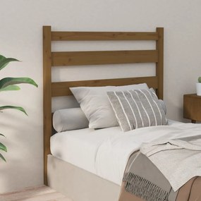vidaXL Tăblie de pat, maro miere, 96x4x100 cm, lemn masiv de pin