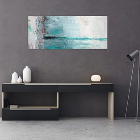 Tablou - pictură abstractă în ulei (120x50 cm)