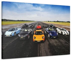 Tablou Canvas Supercars 90x60 cm