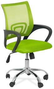 Scaun de birou din mesh si rotativ OFF 619 verde