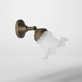 Aplica de perete stil clasic italian din alama si sticla Bell