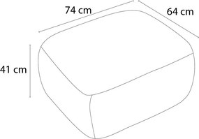 Taburet verde cu tapițerie din țesătură bouclé Montaigne – Bobochic Paris