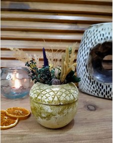 Ghiveci decorativ cu flori artificiale, homs seria A620,17x5.5x9 cm,30363