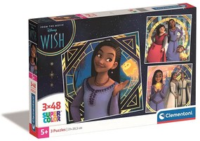 Disney Dorința Mystic Puzzle Clementoni 3x48 piese